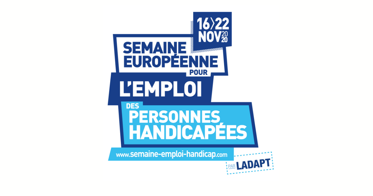Du 16 au 22 novembre 2020 : Semaine européenne pour l’emploi des personnes handicapées